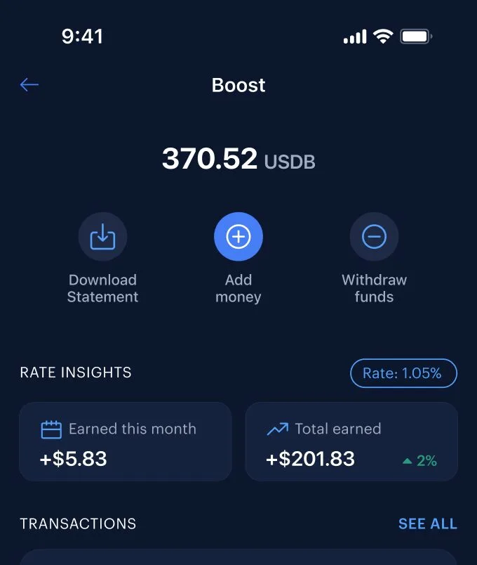 Save in dollars